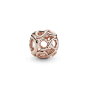 Charm infinito calado Recubrimiento en Oro Rosa de 14k