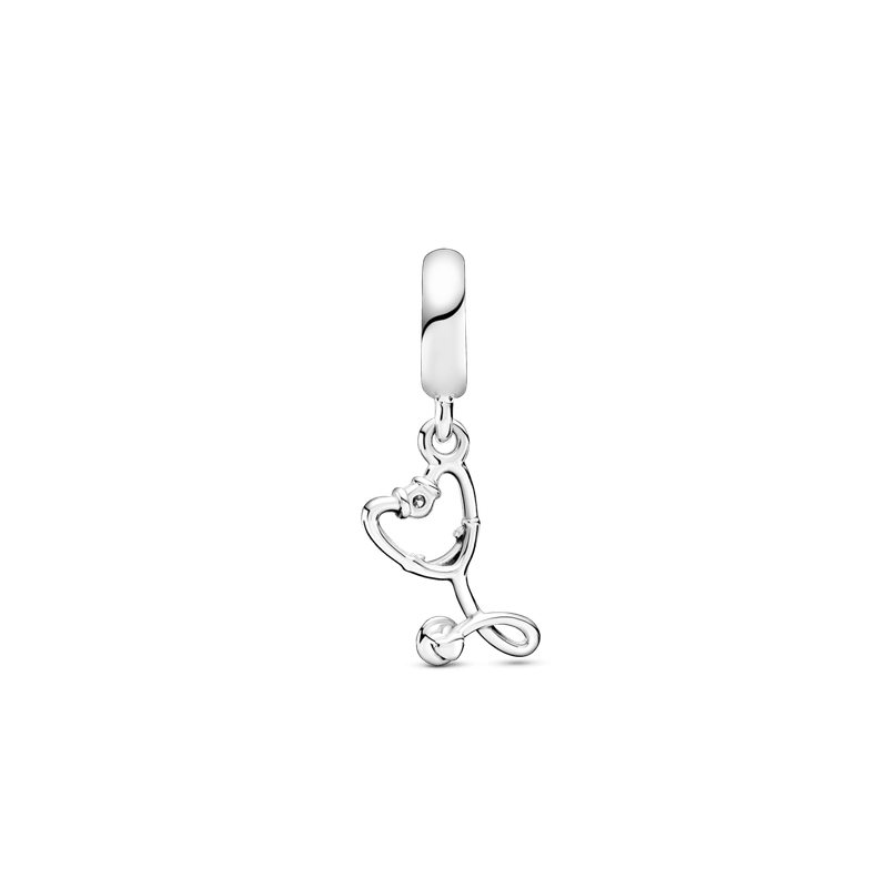 Charm colgante de Estetoscopio en forma de corazón