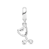 Charm colgante de Estetoscopio en forma de corazón