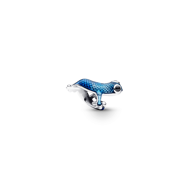 Charm Gecko Azul Metálico Pandora Plata Esterlina