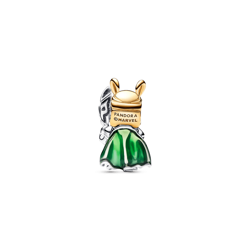 Charm Loki de Marvel Recubrimiento en Oro de 14k | Pandora Plata Esterlina