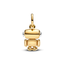 Charm Colgante Cara Robot Giratoria