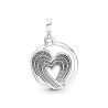 Medallón Corazón de libertad arcoíris Pandora ME