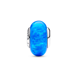 Charm Océano azul intenso opalescente Pandora Plata Esterlina