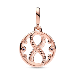 Medallón Símbolo Infinito Pandora ME Recubrimiento en Oro Rosa de 14k