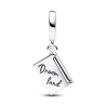 Charm colgante Pasaporte que se puede abrir Pandora Plata Esterlina