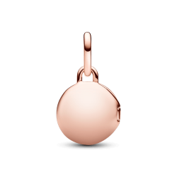 Charm Colgante Medalla Grabable que se abre Rosa