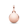 Charm Colgante Medalla Grabable que se abre Rosa