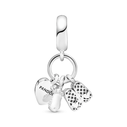 Charm Colgante Biberón Y Zapatos De Bebé