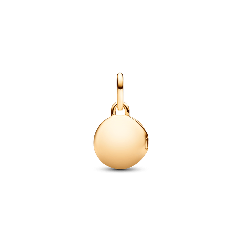 Charm Colgante Medalla Grabable que se abre Oro