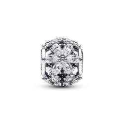 Charm redondo Racimo herbario reluciente Pandora Plata Esterlina