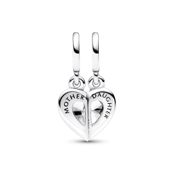 Charm colgante separable Madre e Hija Pandora Plata Esterlina
