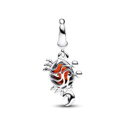 Charm colgante Cangrejo Sebastián de La Sirenita de Disney Pandora Plata Esterlina