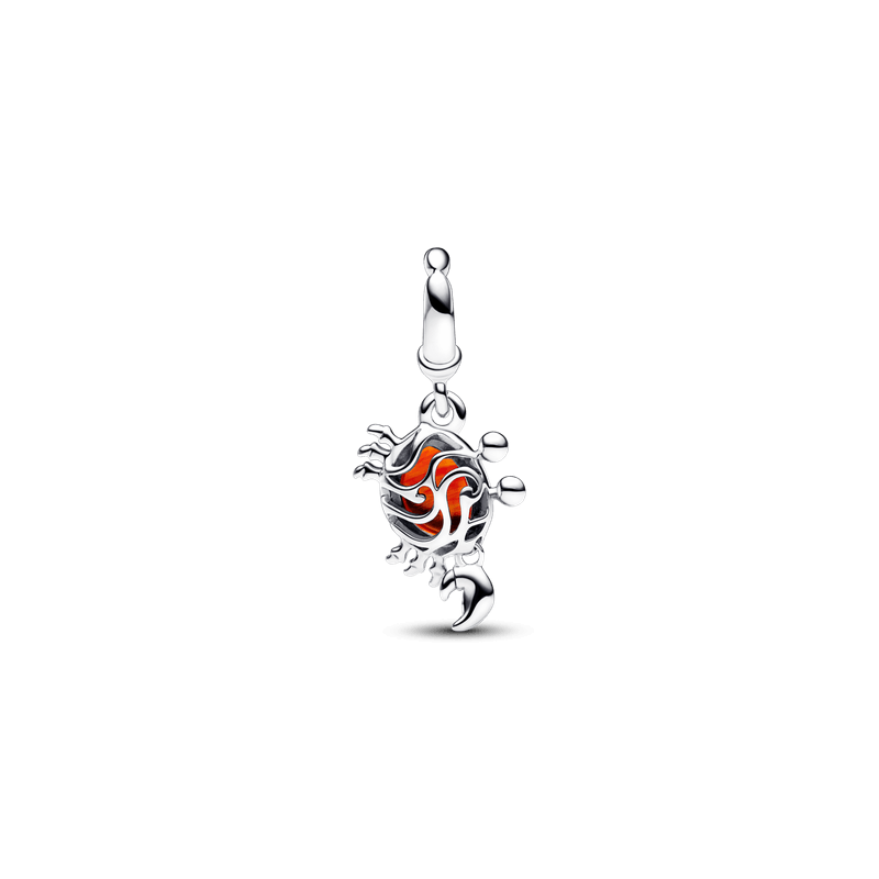 Charm colgante Cangrejo Sebastián de La Sirenita de Disney Pandora Plata Esterlina