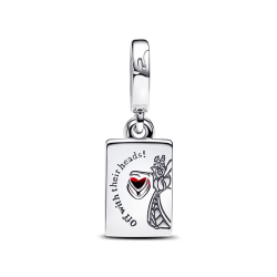 Charm Colgante Doble Reina de Corazones Villanos de Disney