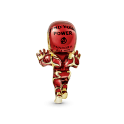 Charm Iron Man De The Avengers De Marvel Recubrimiento Oro 14K