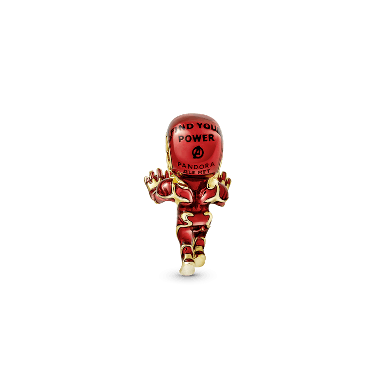 Charm Iron Man De The Avengers De Marvel Recubrimiento Oro 14K