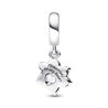 Charm colgante Huella de mascota reluciente Pandora Plata Esterlina