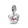Charm Colgante Doble Winnie Pooh y Piglet de Disney Pandora Plata Esterlina