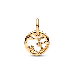 Charm Colgante Zodiaco Sagitario Recubrimiento en Oro de 14k