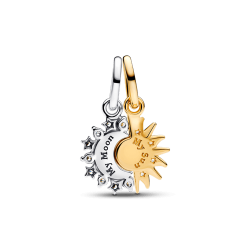 Charm Colgante Divisible Sol y Luna