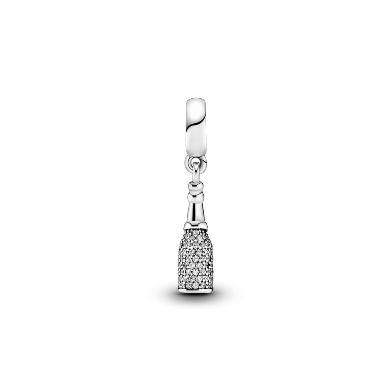 Charm Colgante Botella De Vino Burbujeante