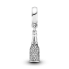 Charm Colgante Botella De Vino Burbujeante
