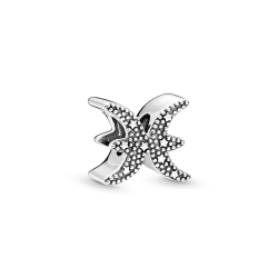 Charm del zodiaco Piscis resplandeciente