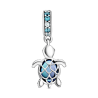 Charm Colgante Tortuga De Mar De Cristal Murano