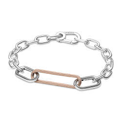 Eslabón De Estilo Recubrimiento en Oro Rosa De 14K Pandora Me