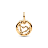 Charm Colgante Zodiaco Capricornio Recubrimiento en Oro de 14k