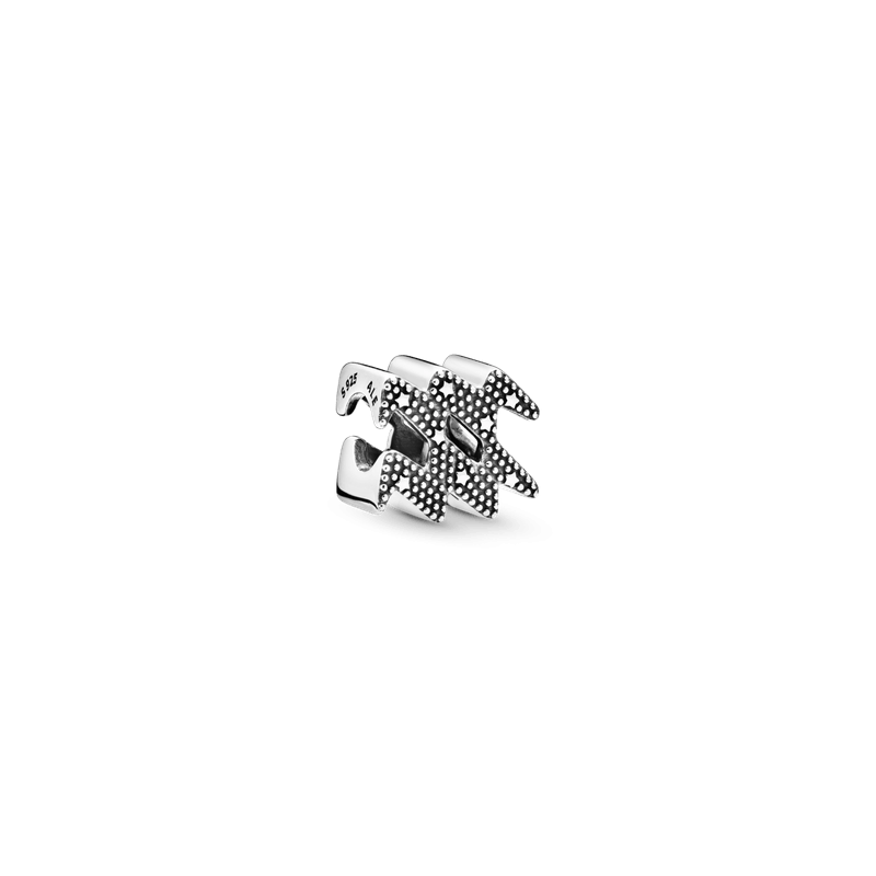 Charm del zodíaco Acuario resplandeciente