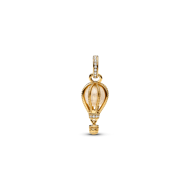 Charm Colgante Globo Aerostático Transparente Brillante