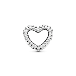 Charm corazón abierto con cuentas