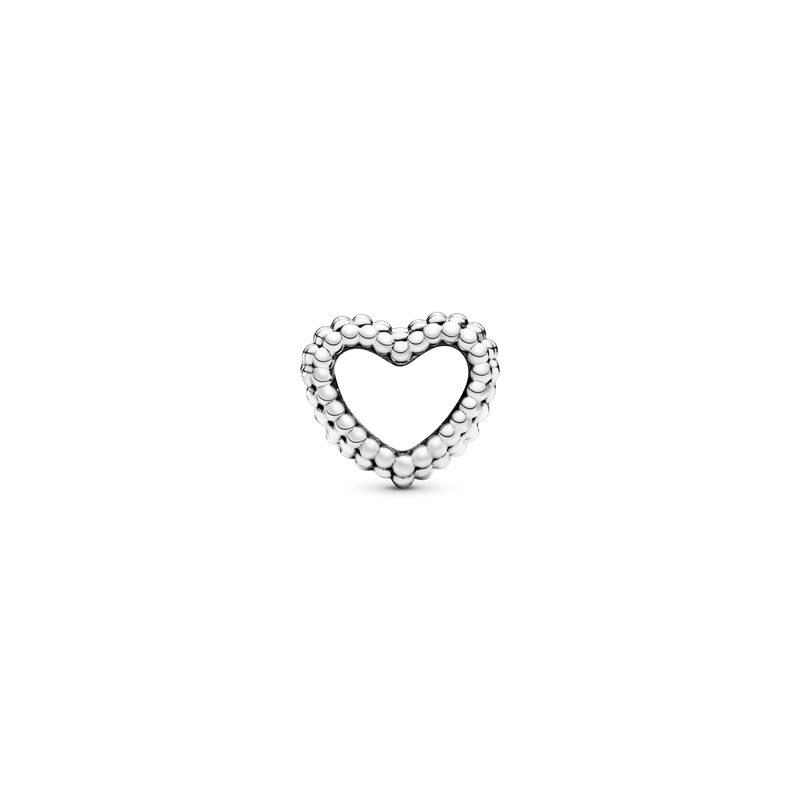 Charm corazón abierto con cuentas
