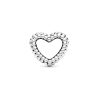 Charm corazón abierto con cuentas