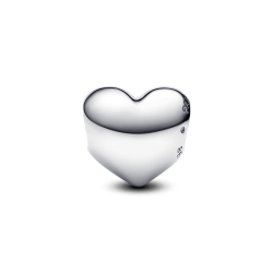 Charm Grabable Corazón Be Love Plateado