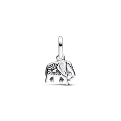 Mini Charm Colgante Elefante Azul Turquesa