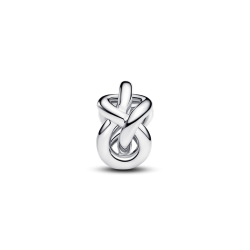 Charm Nudo Infinito Plateado