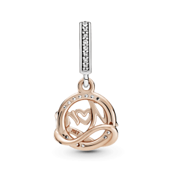 Charm Colgante De Dos Tonos Mamá