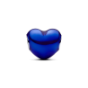 Charm Corazón Metálico Azul