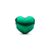Charm Corazón Metálico Verde