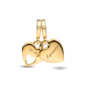 Charm Colgante Divisible Corazón Doble
