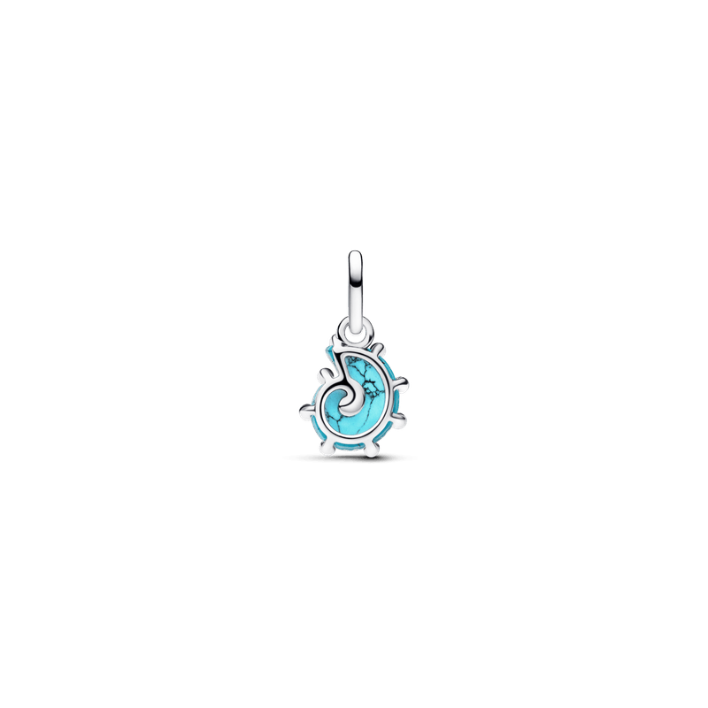 Charm Colgante Caracola de Cristal de Murano Azul
