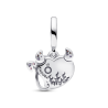 Charm colgante doble Corazón malvado