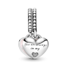 Charm Colgante Corazones De Madre E Hija