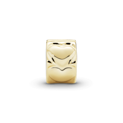 Charm Oro 14K Sujetador Sencillo Corazón