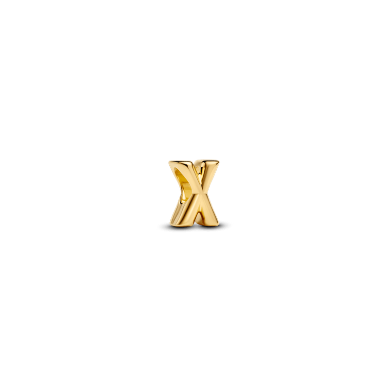 Charm Dorado Alfabeto Letra X