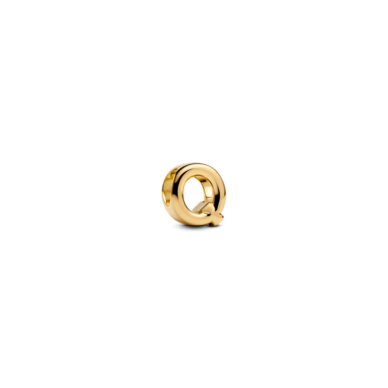Charm Dorado Alfabeto Letra Q