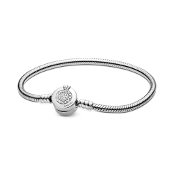 Brazalete Cadena con Tachuelas Pandora Moments Recubrimiento en Oro de 14k